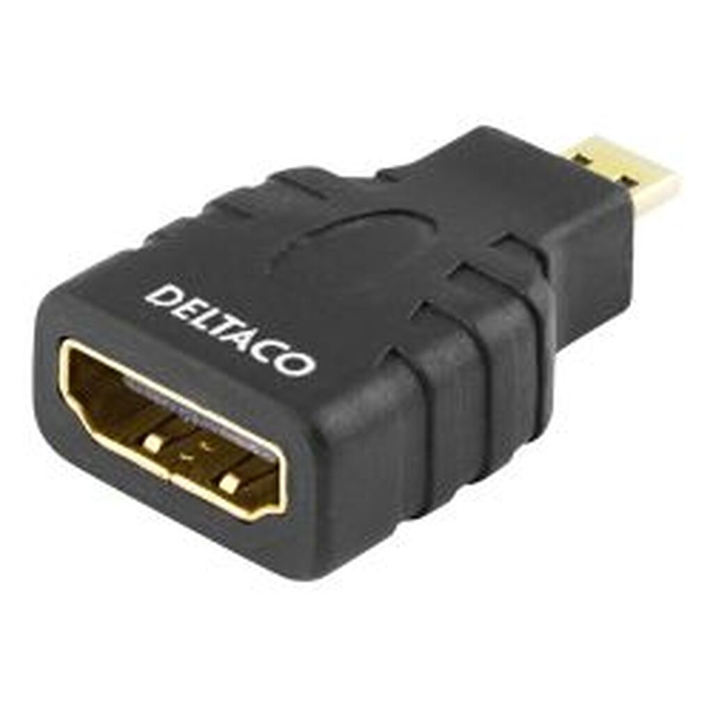 Deltaco Hdmi - Micro Hdmi Adapter, Black - Adapter