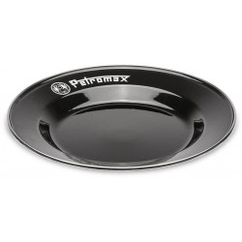 Petromax Enamel Plates Black 2 Pieces (18 Cm) - Tallerken