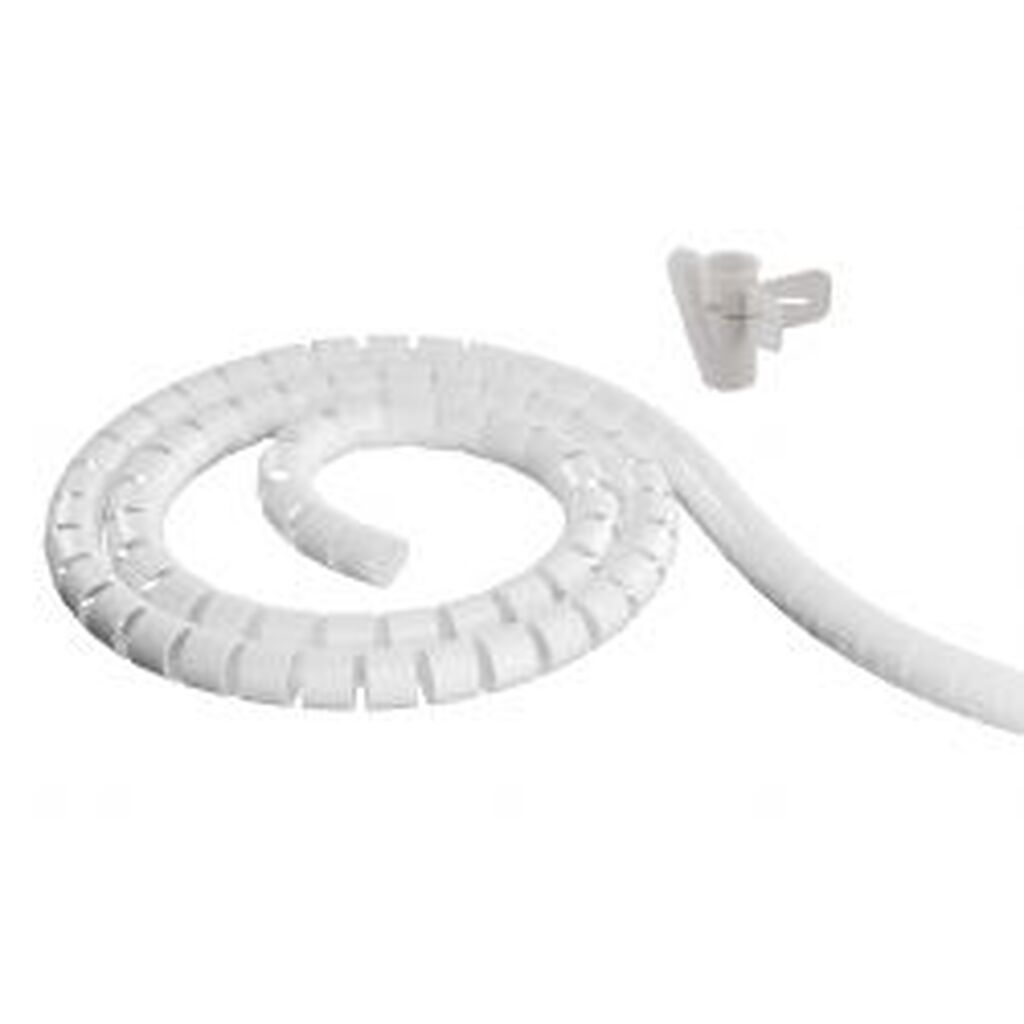 Deltaco Nylon Wire Tube, 25mm Diameter Tool Included, 10m, White