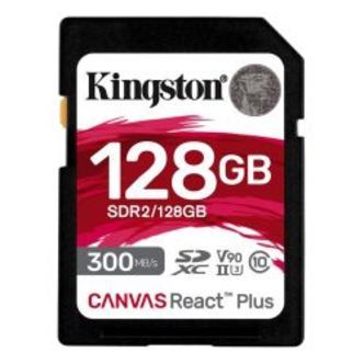 Kingston 128gb Canvas React Plus Sdxc Uhs-ii - Hukommelseskort