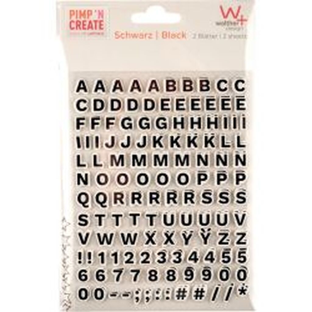 Walther Adhesive letters black