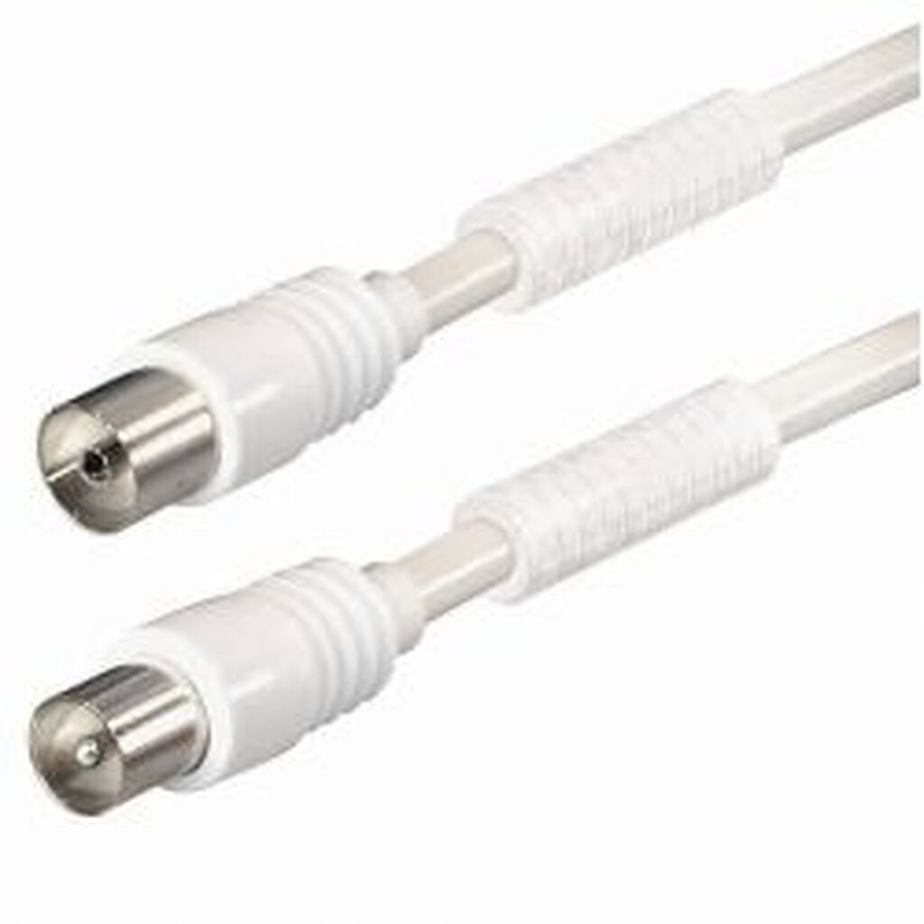 Qbulk Antennekabel 90db 100hz, 10m, Hvid - Ledning