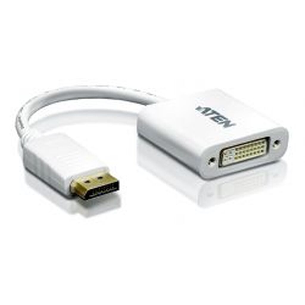 Aten Displayport To Dvi Adapter, Pc Up To Uxga, 1080p