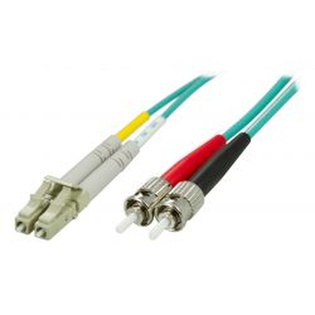 Deltaco Om3 Fiber Cable, Lc - St, Duplex, Multimode, 50/125, 5m