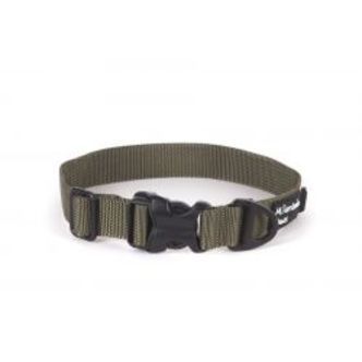 Mountain Paws Extra Tough Dog Collar, Medium, Olive - Hundeudstyr