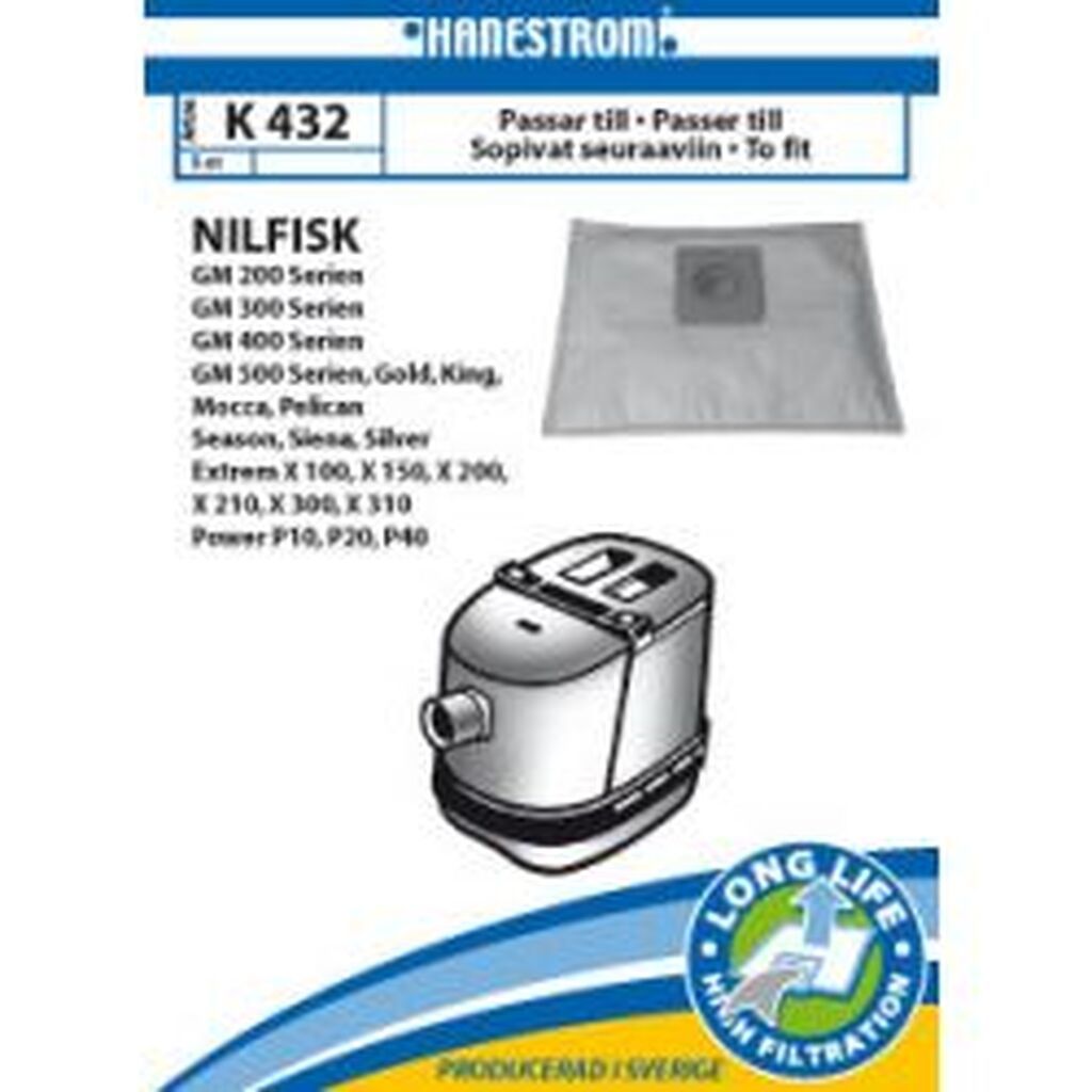 Hanestroem Vacuum Cleaner Bags K432