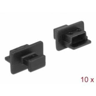 Delock Dust Cover For Usb 2.0 Type Mini-b Female 10 Pieces Black