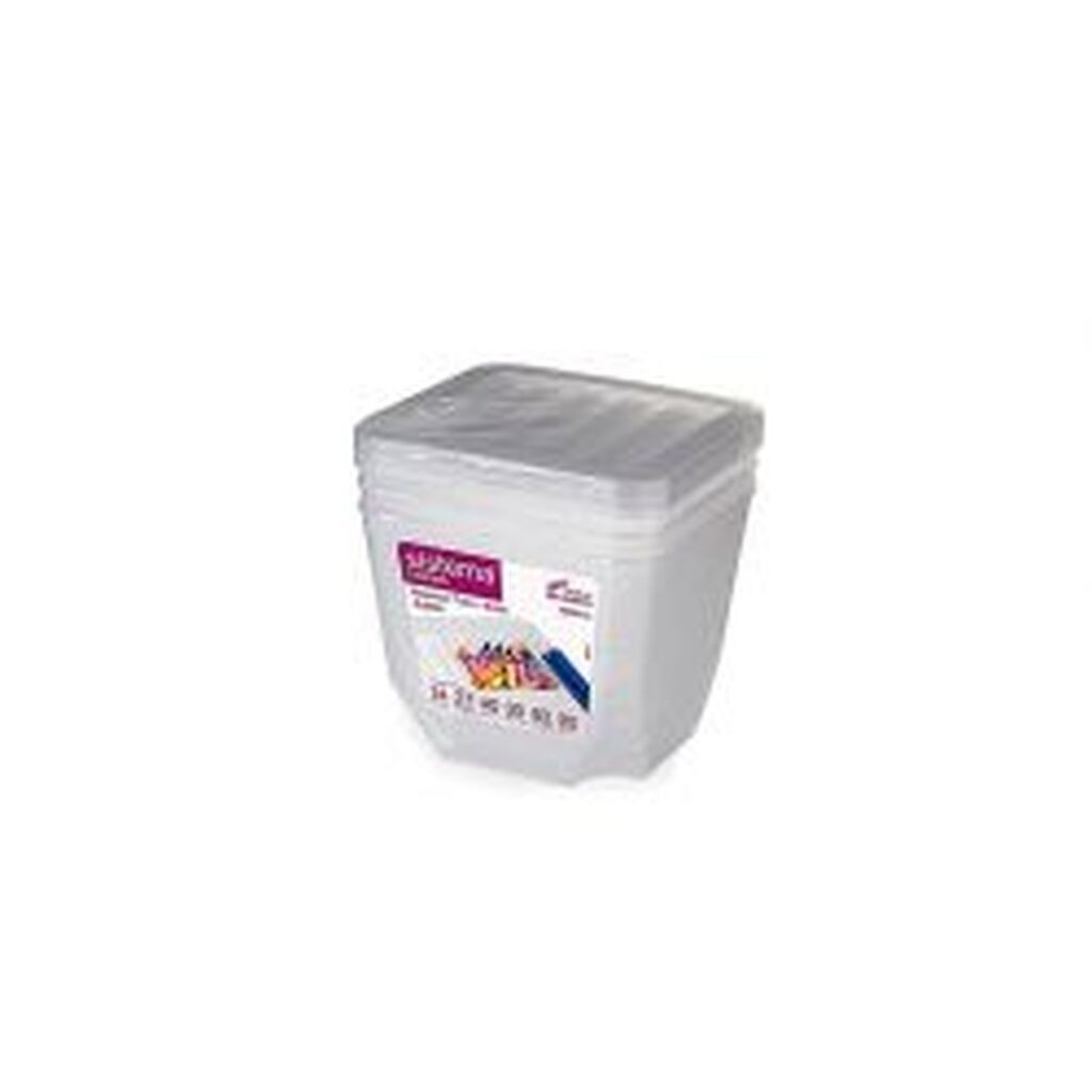 Sistema Organiser 3 Pack Tubs Small Clear 1,3 L - Opbevaring