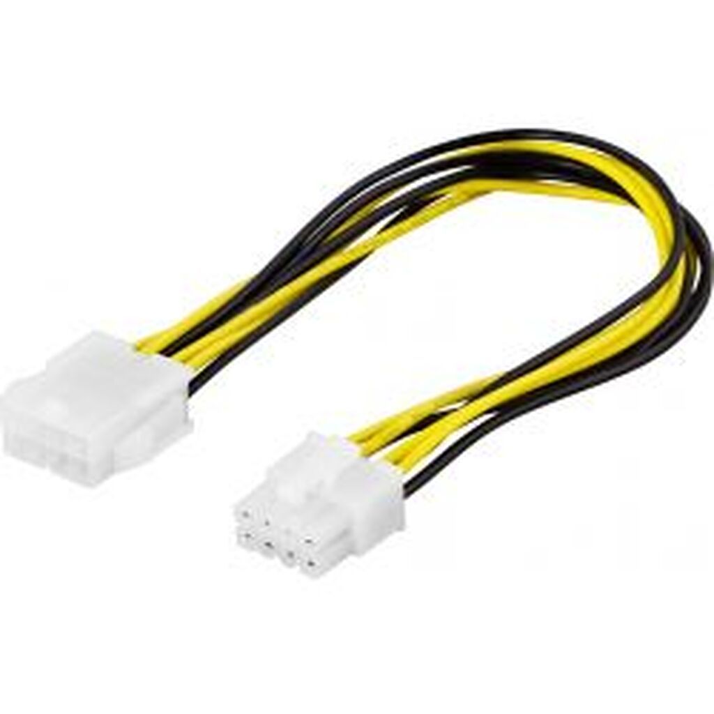 Deltaco Extension Cable 8-pin Eps12v Ma-fe, 25cm