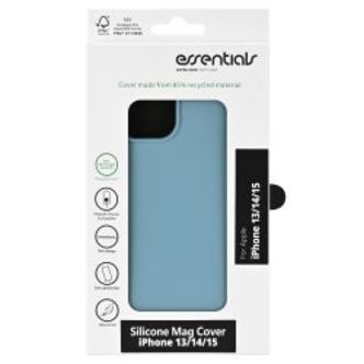 Essentials Iphone 13/14/15 Recycled Silicone Mag Back Cover, Green