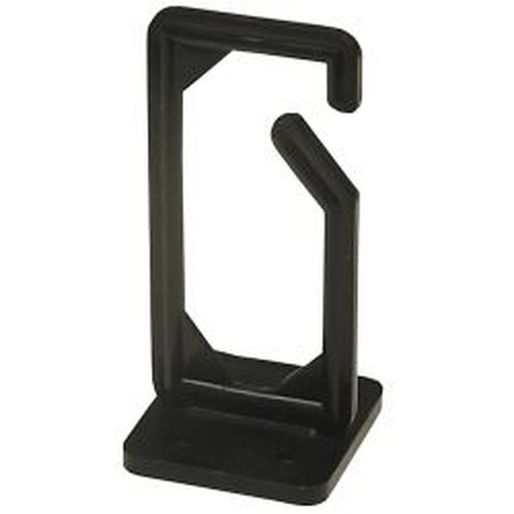 Deltacoimp Cable Hanger, Screw Mounting, 13x43x89mm, Plastic, Black - Diverse