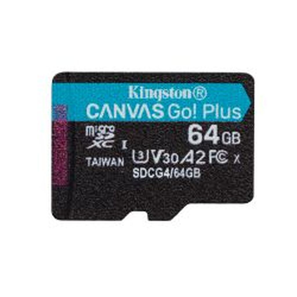 Kingston 64gb Microsdxc Canvas Go Plus Gen4 200r A2 U3 Single W/o Adp