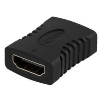 Deltaco Hdmi Adapter, 19-pin Female, Female, Black