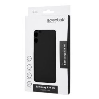 Essentials Samsung Galaxy A34 5g Silicone Back Cover, Black - Mobilcover