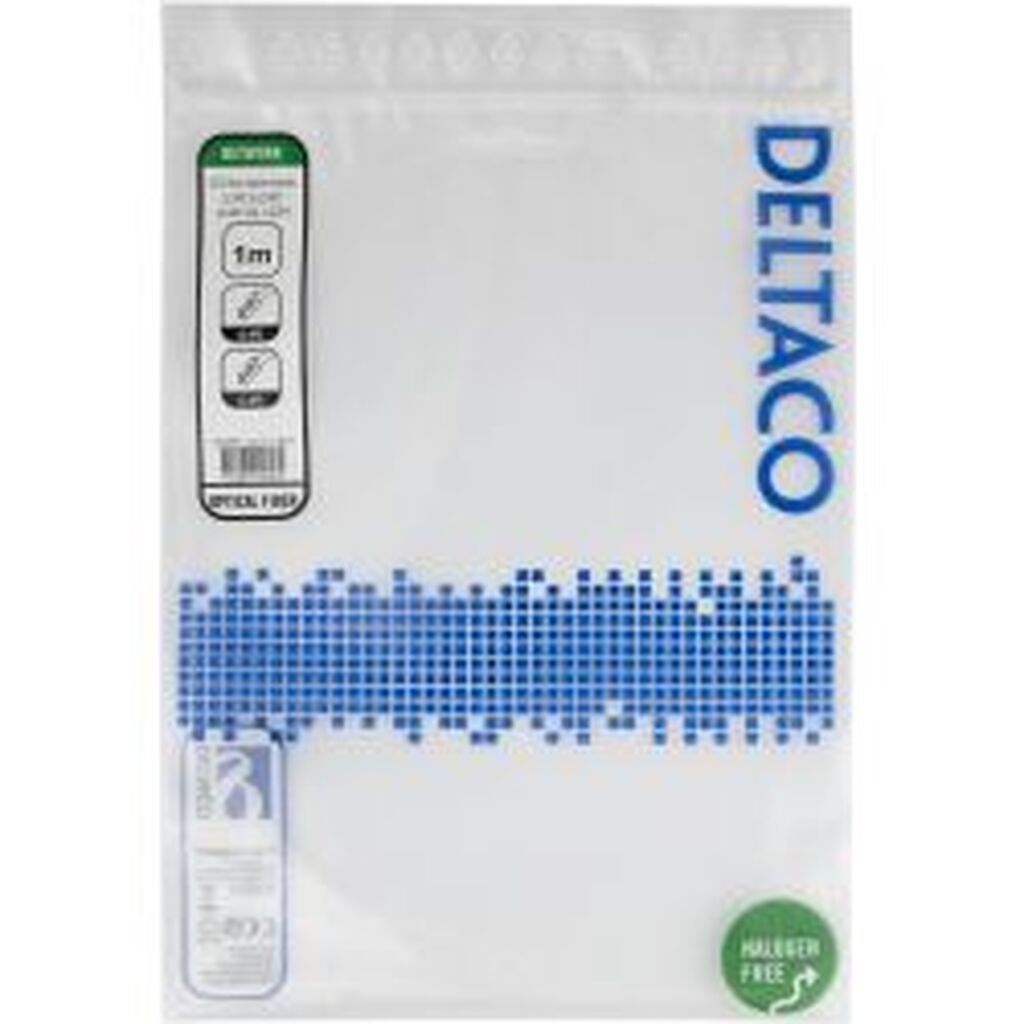 Deltaco Os2 Fiber Cable, Lc - Lc, Simplex, Apc/apc, 1,0m