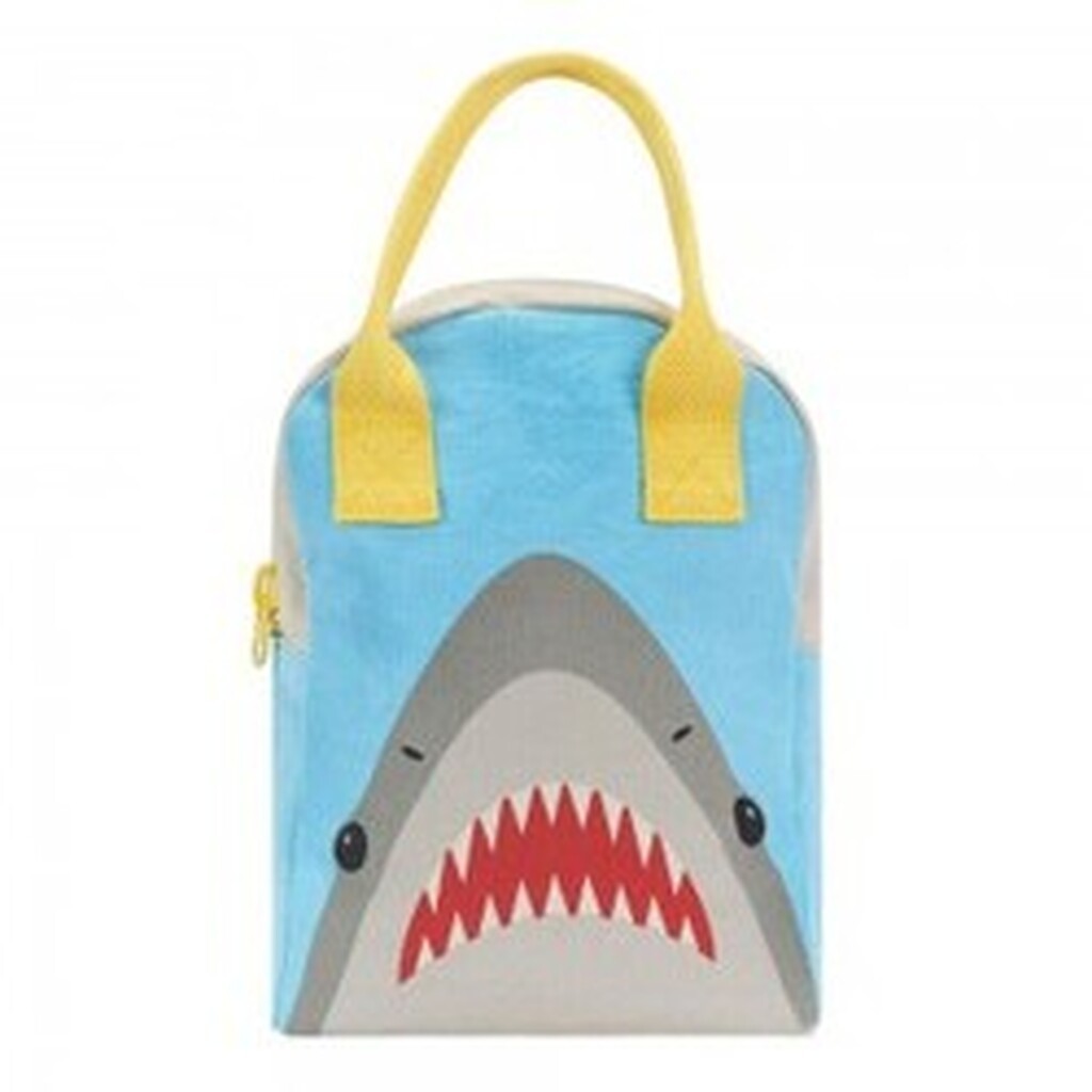Fluf Zipper Lunch Bag - Shark