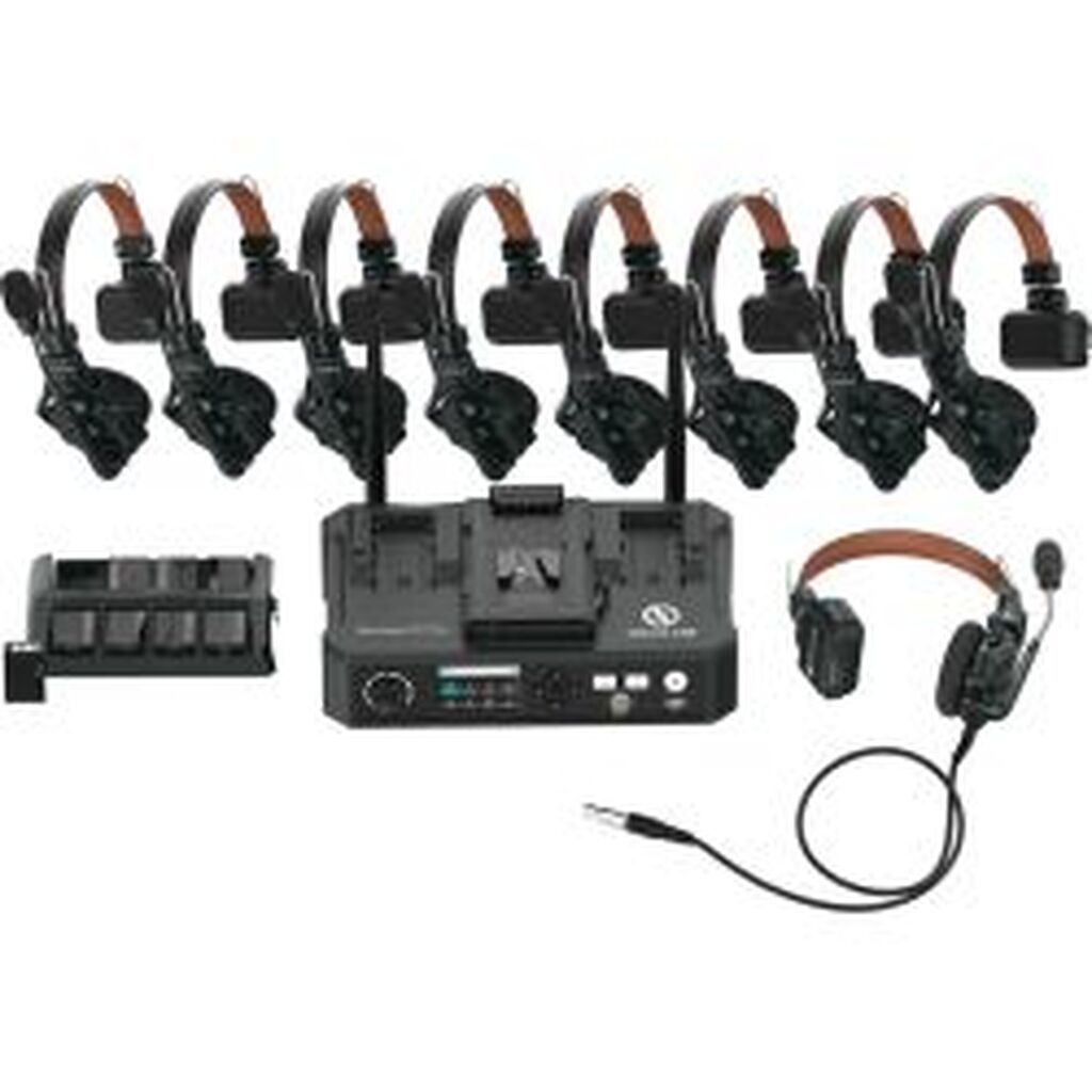Hollyland Solidcom C1 Pro Wireless Intercom System with 8 ENC headsets with Hub Station