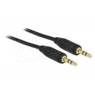 Delock Stereo Jack Cable 3.5 Mm 3 Pin Male > Male 3 M Black