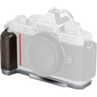 SmallRig 5707 L-Shaped Mount Plate with Wooden Handle for Nikon Z f Silver