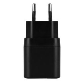Deltaco Usb Wall Charger, 1x Usb-a 18 W, 1x Usb-c Pd 20 W, Black