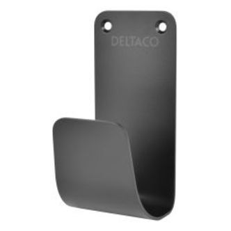 Deltaco E-charge Cable Hook, Stainless Steel Ss304, Black - Diverse