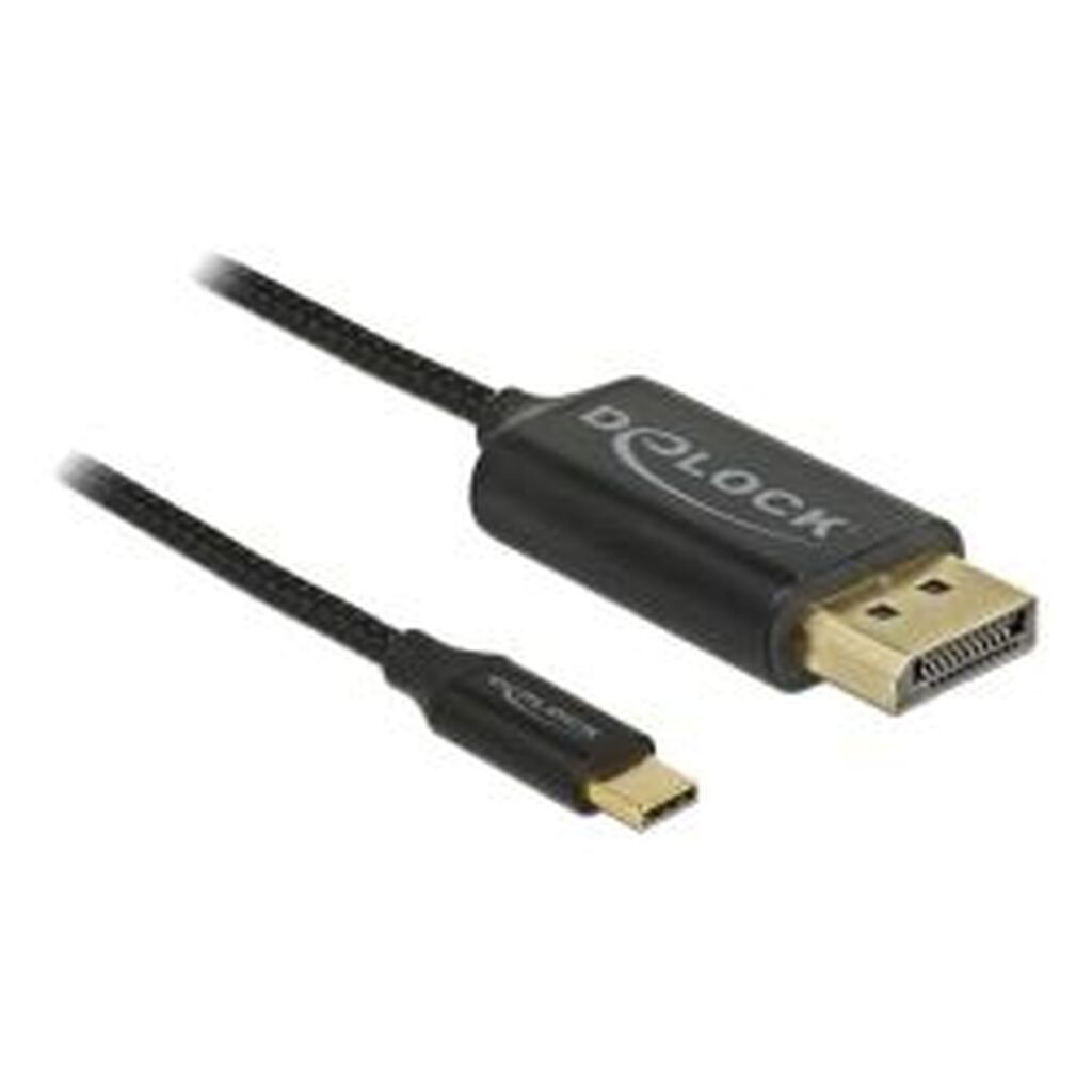 Delock Usb Cable Typec&gt;displayport Dp Alt Mode 4k 60 Hz 2m Coaxial