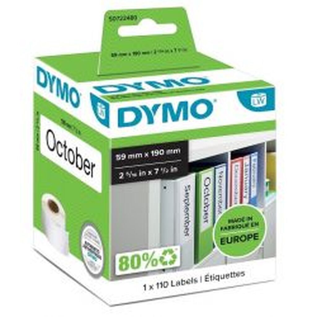 Dymo Labelwriter Long Labels, 59x190mm (110pcs)