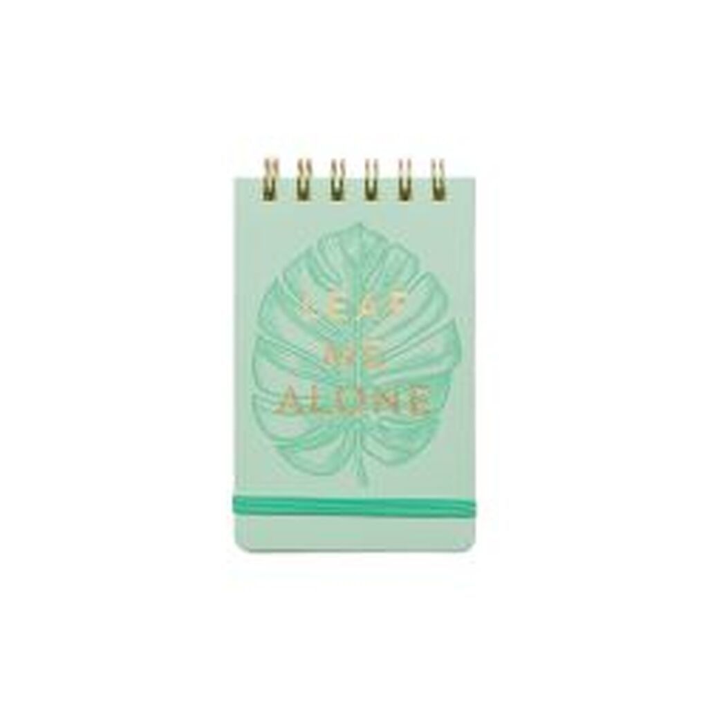 Designworks Ink Notepad Leaf Me Alone - Notesbog