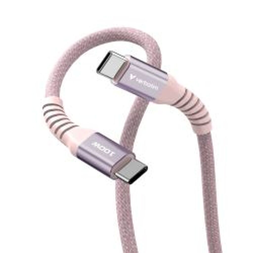 Verbatim Sync & Charge Usb C To Usb C 100w Magnetic 120 Cm - Pink