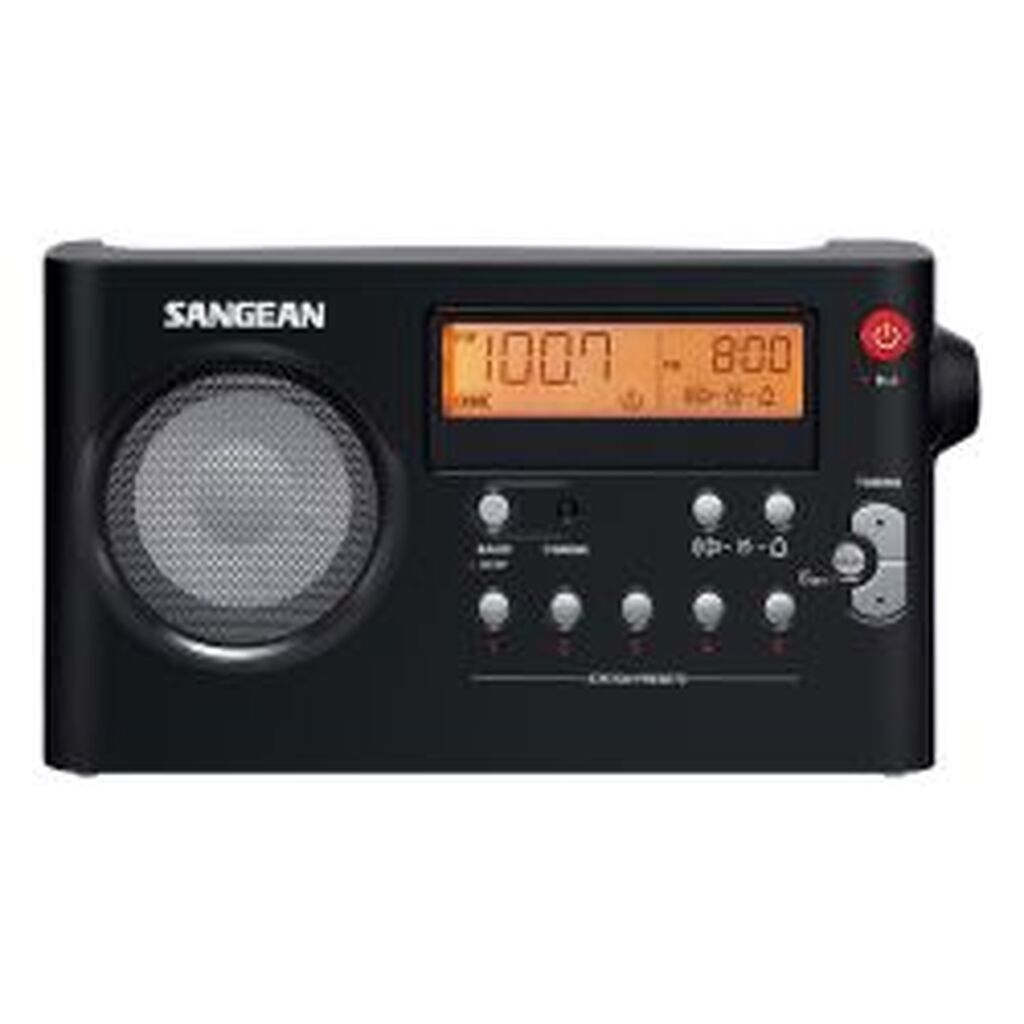 Sangean Pr-d7 Fm/am Portable Receiver, 10 Station Presets, Black