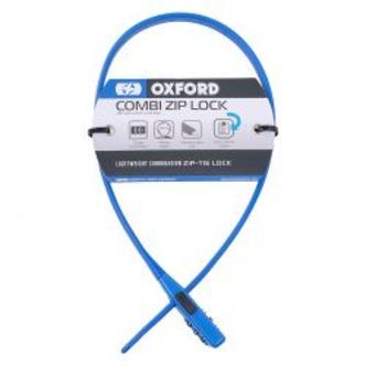 OXC Combi Zip Lock blå - Cykellås