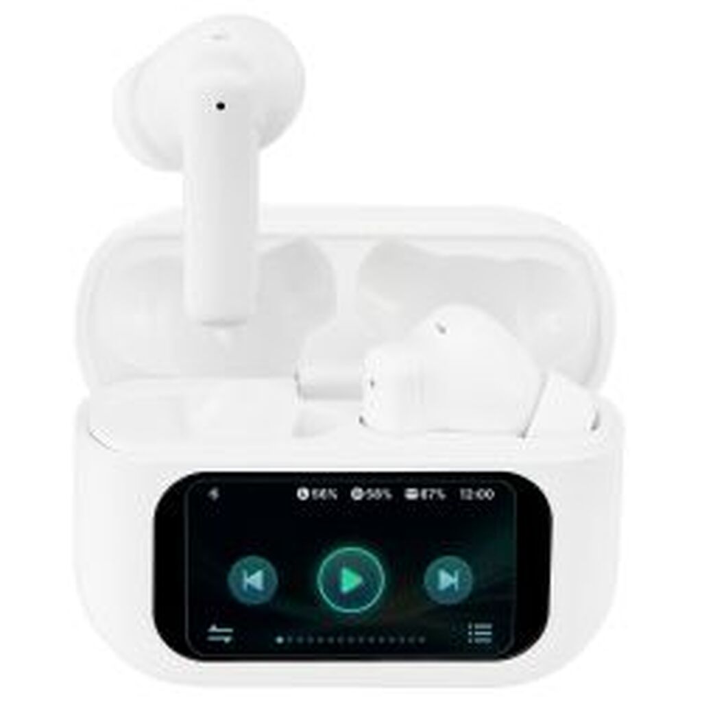 Streetz T600 Tws Earphones With Lcd, Anc And Enc, White