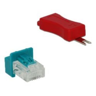 Delock Rj45 Secure Clip With Plug Set 6 Pieces