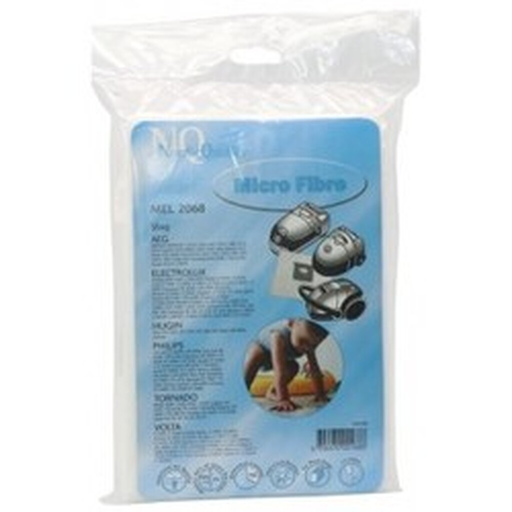 Nq Vacuum Mel 2068 Støvsugerposer, 5 Stk. + 1 Filter - Diverse