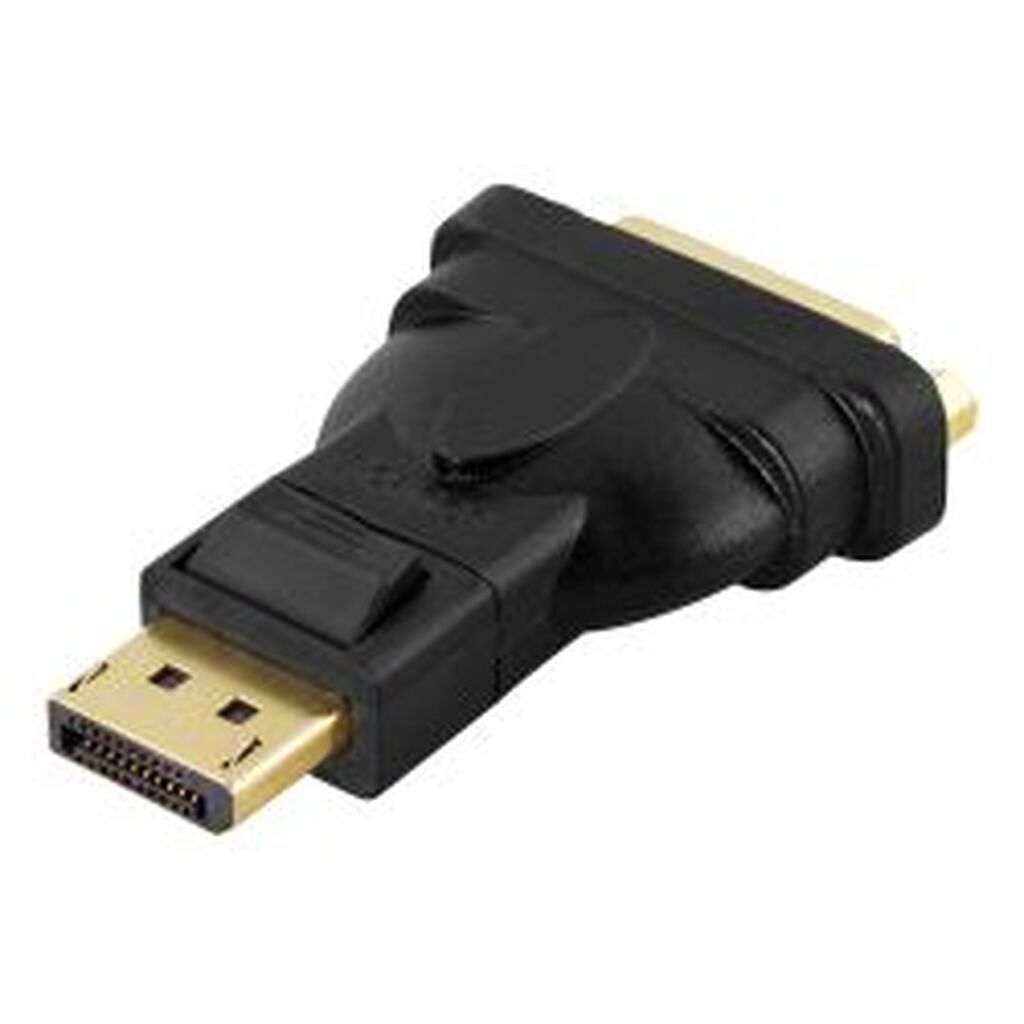 Deltaco Displayport - Dvi-d Single Link Adapter, Black - Adapter