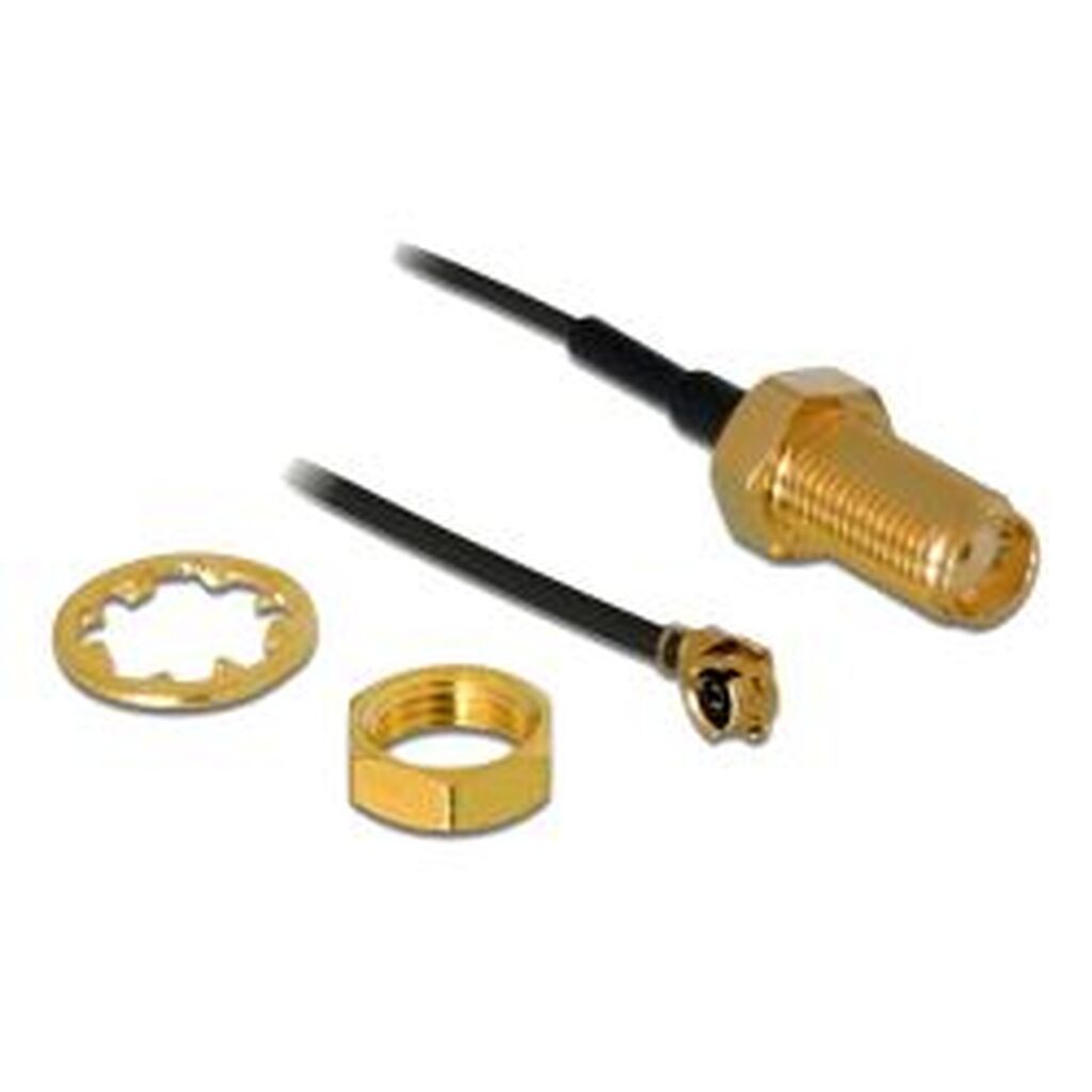 Delock Antenna Cable Sma Jack Bulkhead To MhfÂ® I Plug 1.13 20 Cm