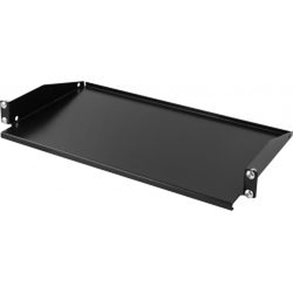 Toten 19 Fixed Shelf, 1u, 267mm Deep, Max 8kg, Black