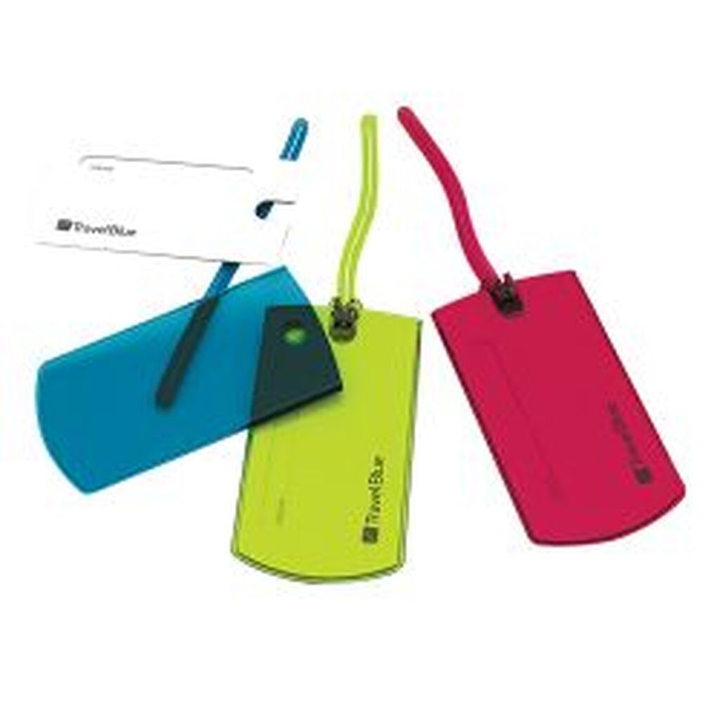 Travelblue 2 Pack Jelly Id Tag, Mix Red, Green Or Blue