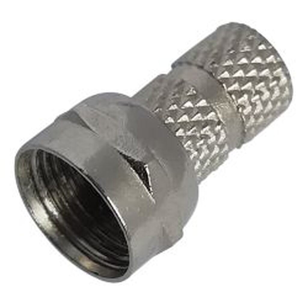 Deltaco F-connector Twist-on, 5,6mm, Rg-59, 2-pcs - Diverse