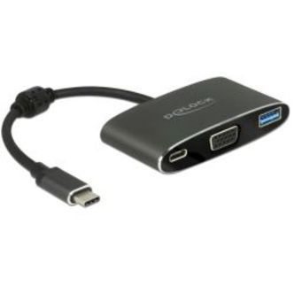 Delock Adapt Usb Type-c? Ma&gt;vga Fe+ Usb Typea + Usb Typ-c? Pd
