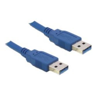 Delock Cable Usb 3.0 Type-a Male To Usb 3.0 Type-a Male, 1m, Blue