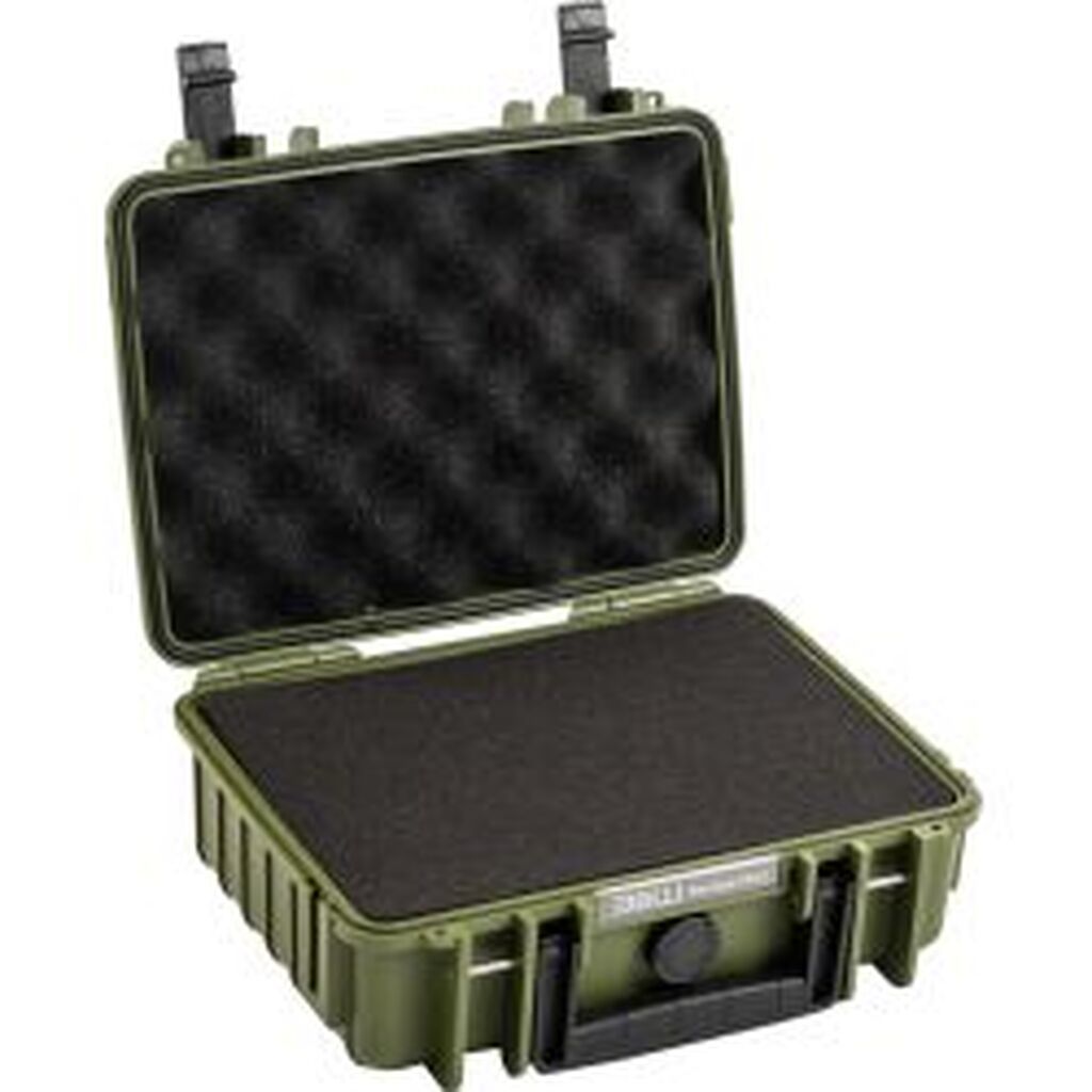 B&W Outdoor Cases BW Outdoor Cases Type 1000 / Bronze green (pre-cut foam) - Kuffert
