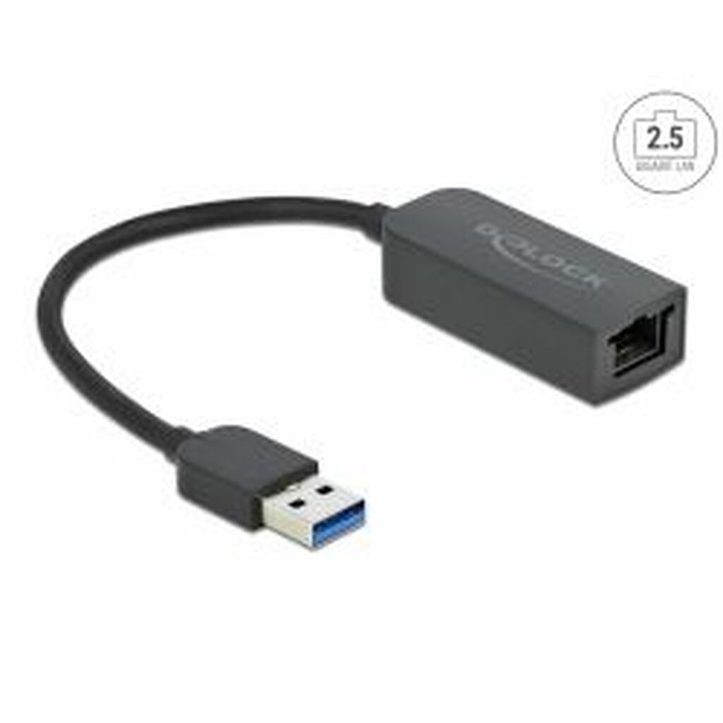Delock Adapter Usb Type-a Male To 2.5 Gigabit Lan Compact