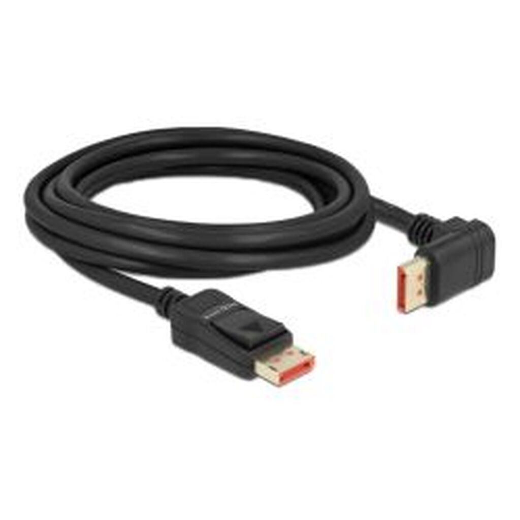 Delock Displayport Cable Male&gt; Male 90Â° Upwards Angled 8k 60 Hz 3m