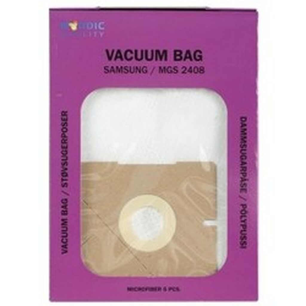 Nq Vacuum Mgs 2408 Støvsugerposer, 5 Stk. - Diverse