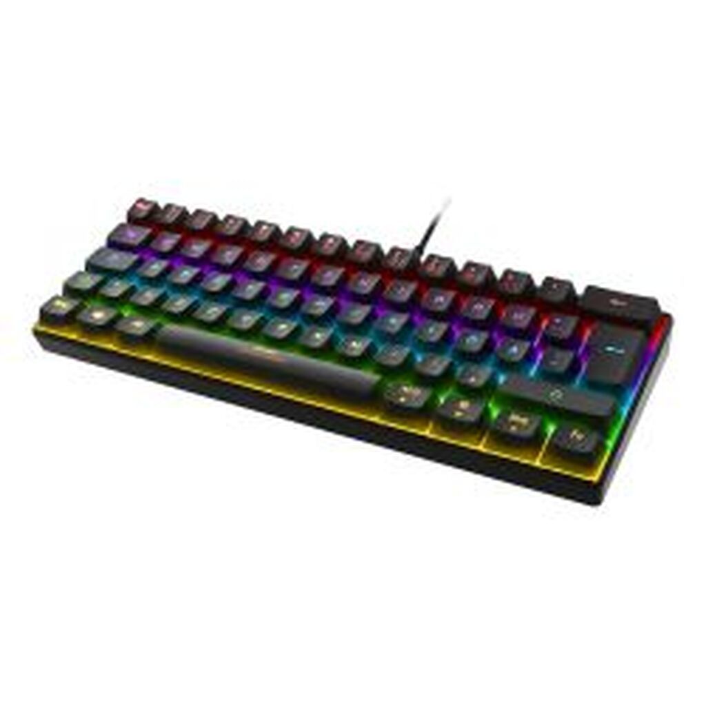 Deltaco_gaming Dk430 Mechanical Keyboard In 60% Layout, Rgb, Red Switches