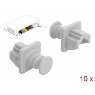 Delock Dust Cover For Rj45 Jack 10 Pieces White