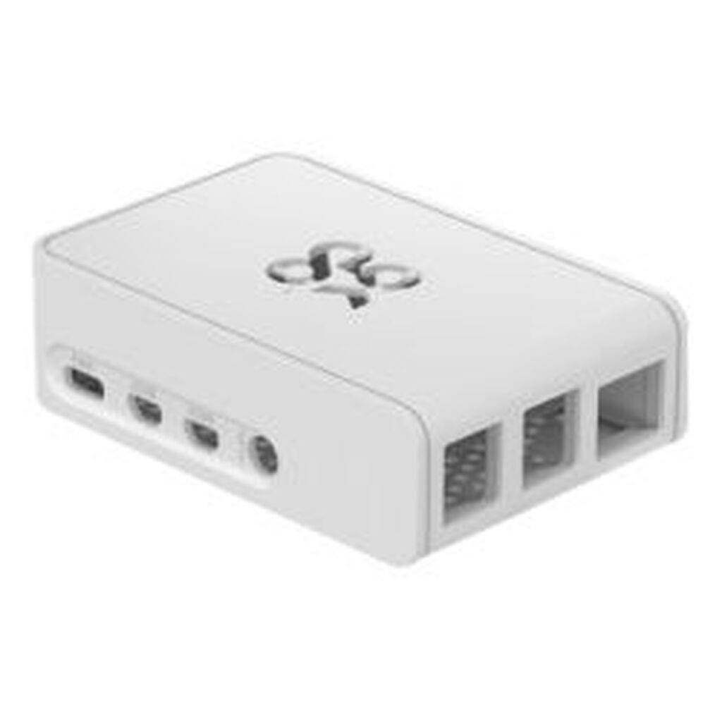 Okdo Raspberry Pi 4 Slide Case, 2 Piece Design, White