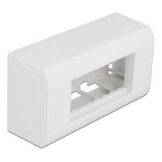 Delock Surfacemounted Housing Easy 45 Modules 152 X 82 Mm White