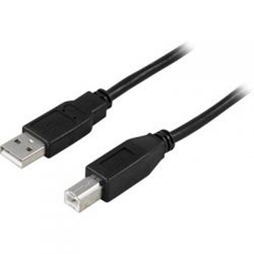 Deltaco Usb 2.0 Cable Type A Male - Type B Male 5m, Black